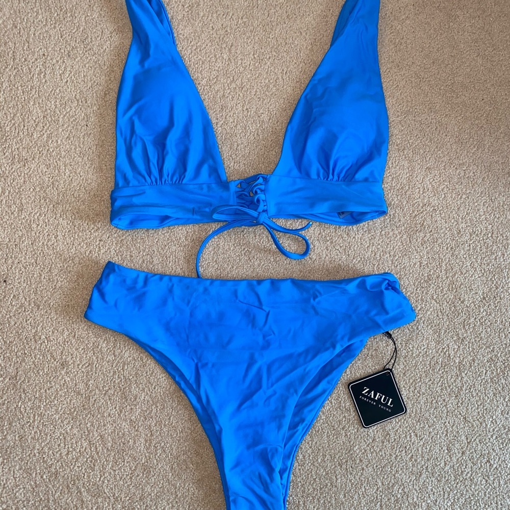 Royal blue brand new Zaful bikini